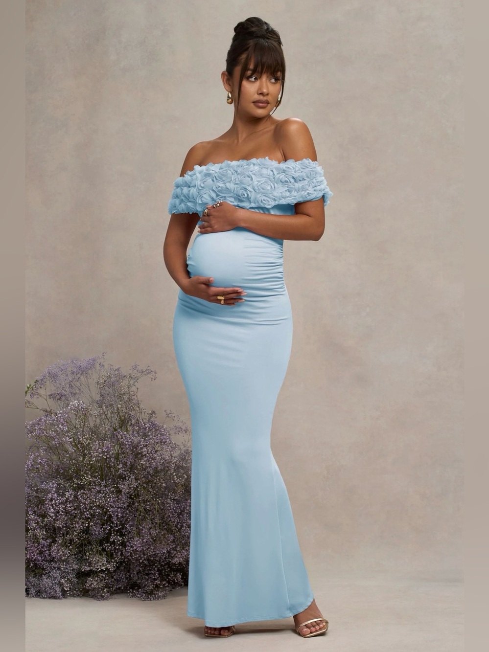 Club L London Bardot Maternity Dress
